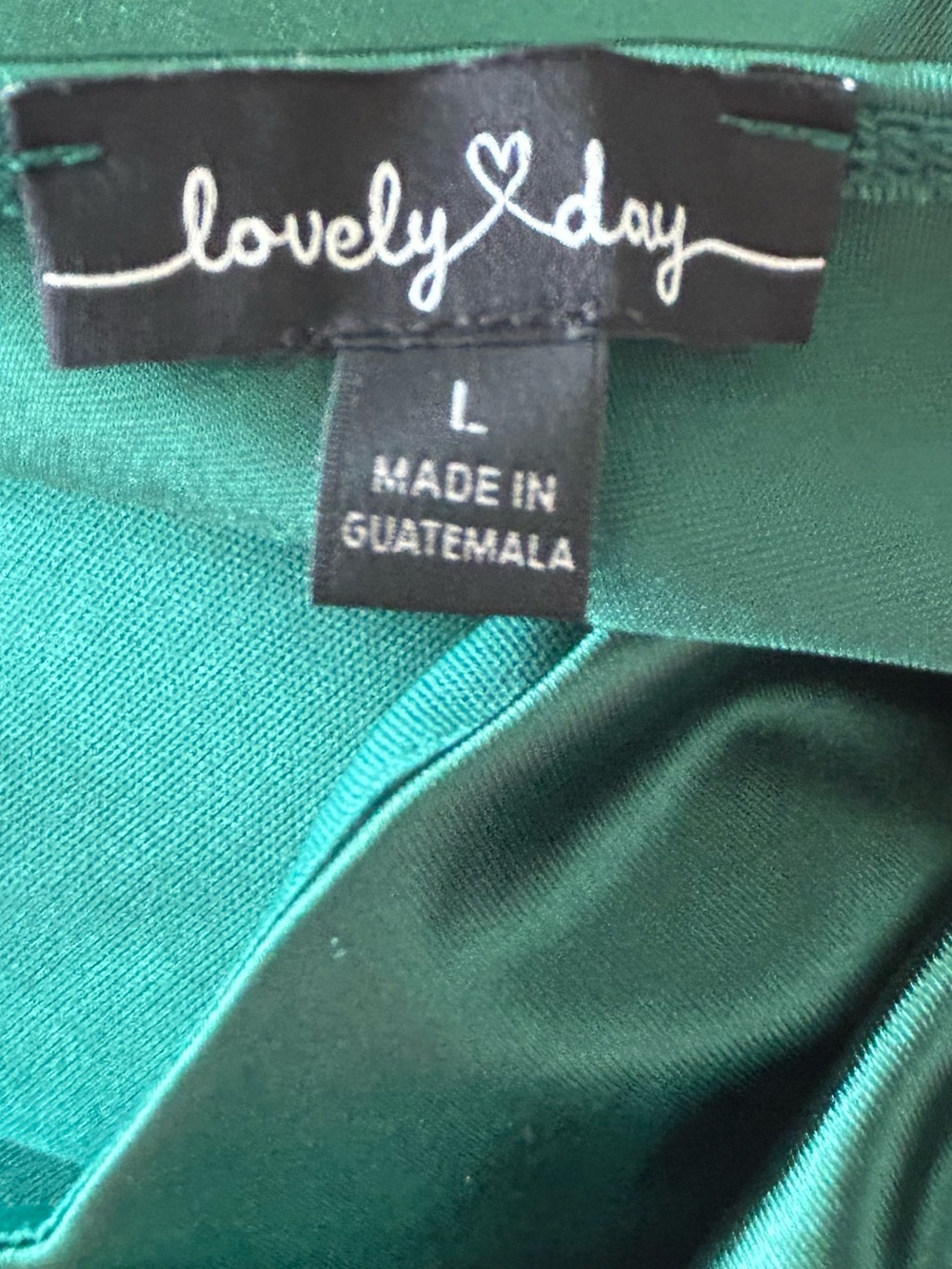 Emerald green evening gown sz L - Picture 7 of 15